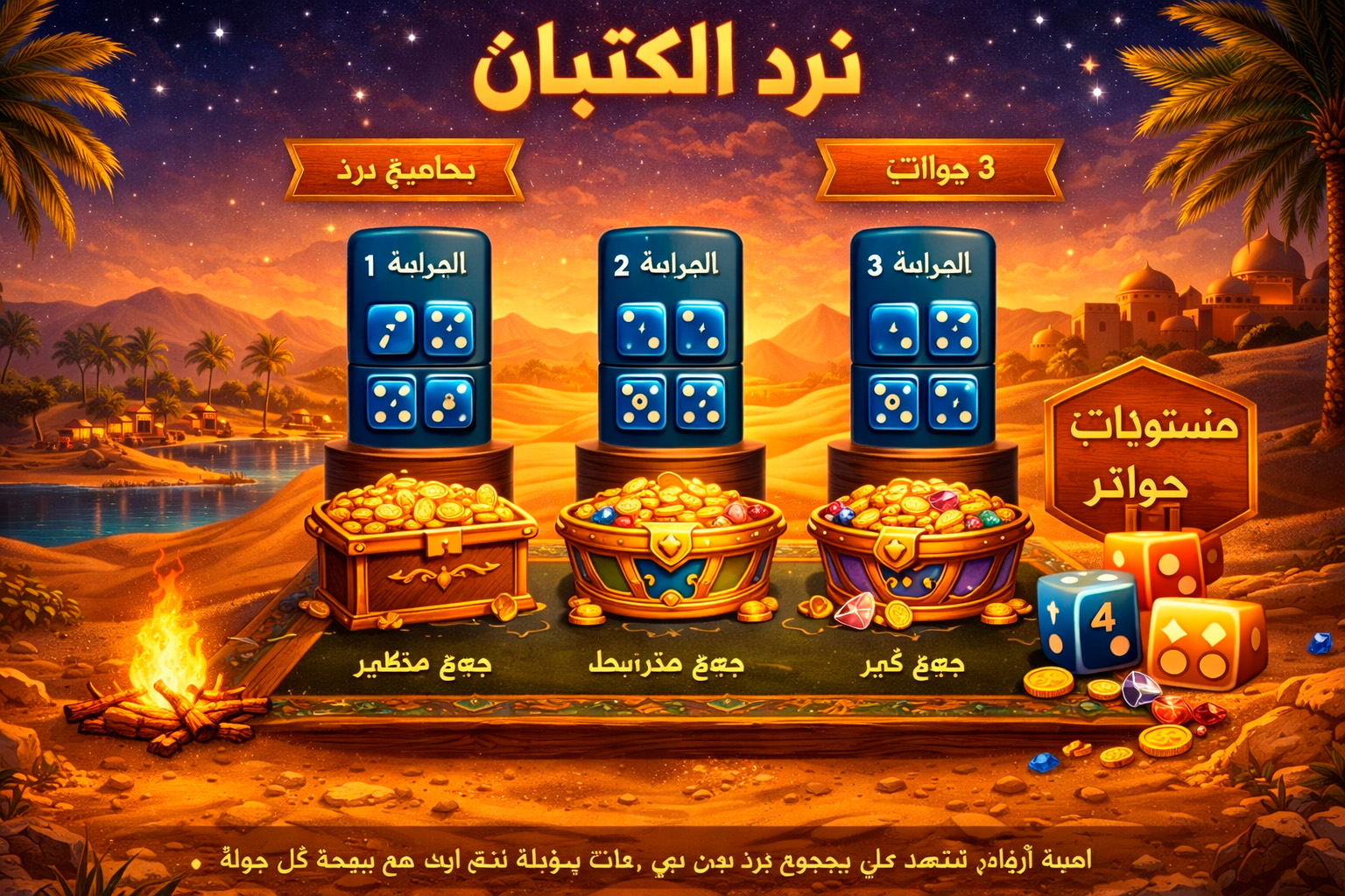 صورة لعبة نرد الكثبان